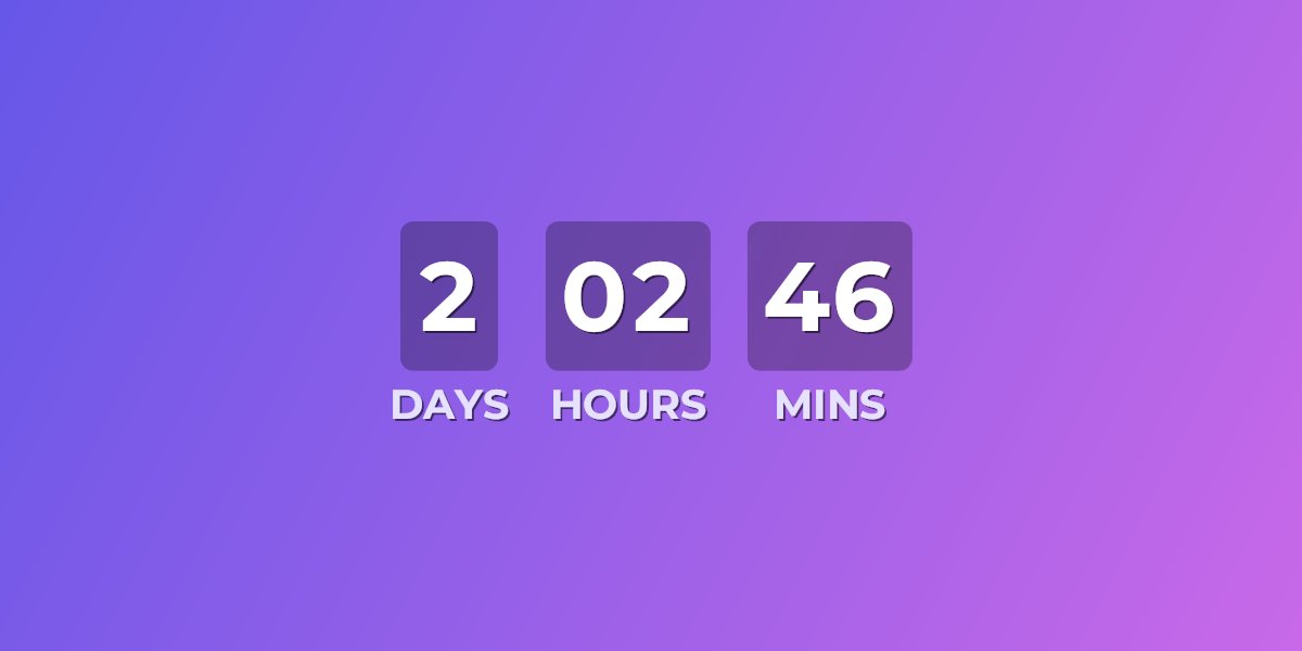Flash sale countdown timer