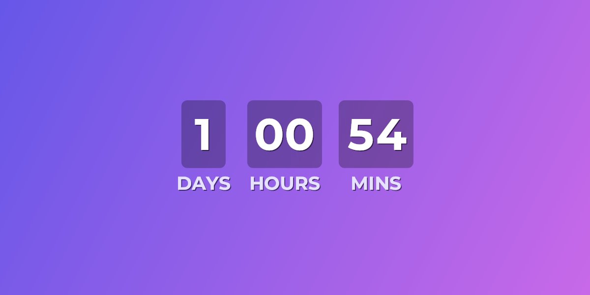 Flash sale countdown timer