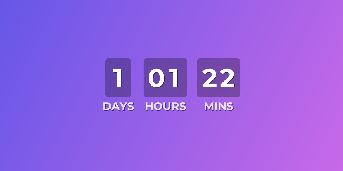 Flash sale countdown timer