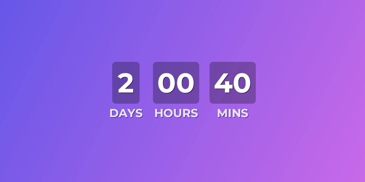 Flash sale countdown timer