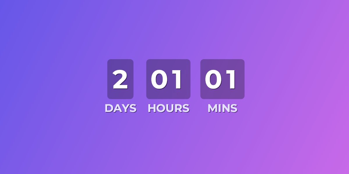 Flash sale countdown timer