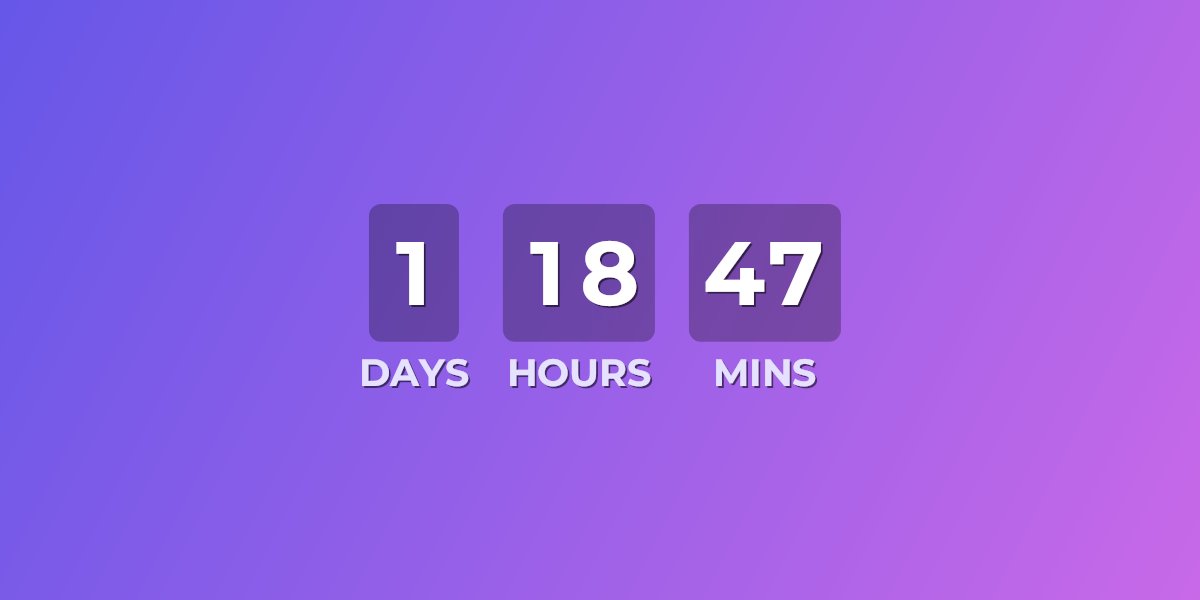 Flash sale countdown timer
