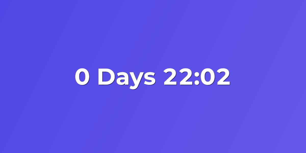 Mailchimp email countdown timer