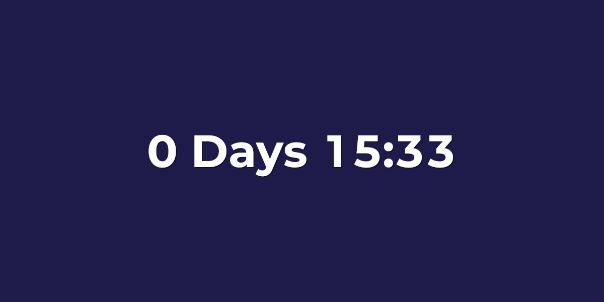Webinar countdown timer