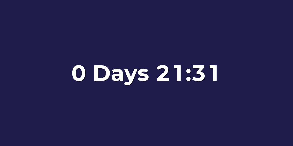 Webinar countdown timer